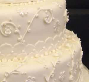 lace cake closeup